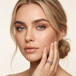 0.85CTW Round Cut Filigree Inspired Lab Grown Band For Women Rose Gold