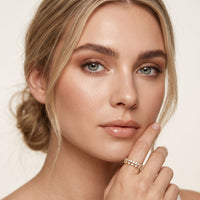 0.70CTW Round Cut Minimalist Luxury Lab Grown Band For Women Gold