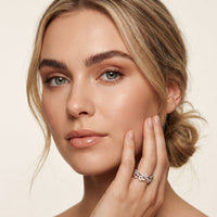 1.25CTW Round Cut Marquise Leaf Motif Lab Grown Band For Women White