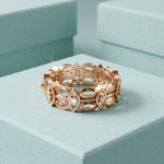 0.10CTW Round Cut Designer-Inspired Lab Grown Band For Women Rose Gold