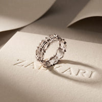 0.10CTW Round Cut Designer-Inspired Lab Grown Band For Women White