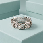 0.10CTW Round Cut Designer-Inspired Lab Grown Band For Women White