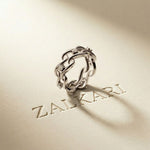 0.25CTW Round Cut Flowing Wave Lab Grown Diamond Band For Women White