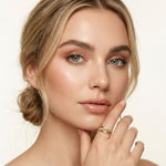 0.40CTW Round Cut Infinity Twist Lab Grown Diamond Band For Women Gold
