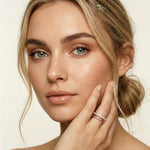 0.40CTW Round Cut Full Eternity Lab Grown Diamond Band Ring For Women Rose Gold