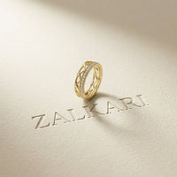 0.40CTW Round Cut Full Eternity Lab Grown Diamond Band Ring For Women Gold
