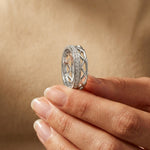 0.40CTW Round Cut Full Eternity Lab Grown Diamond Band Ring For Women White