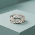 0.40CTW Round Cut Full Eternity Lab Grown Diamond Band Ring For Women White
