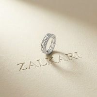 0.40CTW Round Cut Full Eternity Lab Grown Diamond Band Ring For Women White