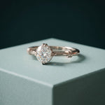 0.35CTW Round Cut Lab Grown Diamond Solitaire Ring for Women white