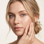 1.05CTW Round Cut Lab Grown Diamond Split Shank Solitaire Ring for Women Gold