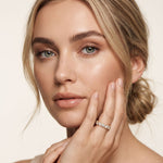 2.10CTW Round Cut Lab Grown Diamond Band Ring for Women Gold