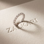 2.10CTW Round Cut Lab Grown Diamond Band Ring for Women White