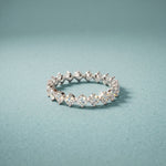 2.10CTW Round Cut Lab Grown Diamond Band Ring for Women White