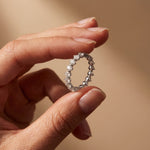 2.10CTW Round Cut Lab Grown Diamond Band Ring for Women White