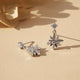925 Sterling Silver Glossy Flower Petals Drop Gold Vermeil (2.5 Micron)