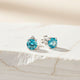 925 Sterling Silver Topaz Bold Stud Earrings Gold Vermeil (2.5 Micron)