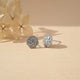 925 Sterling Silver Unisex Nuggets Stud Earrings Gold Vermeil (2.5 Micron)