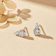 925 Sterling Silver Zircon Drizzle Stud Earrings Gold Vermeil (2.5 Micron)