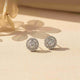 Sterling Silver Cluster Maya Studs For Her Gold Vermeil (2.5 Micron)