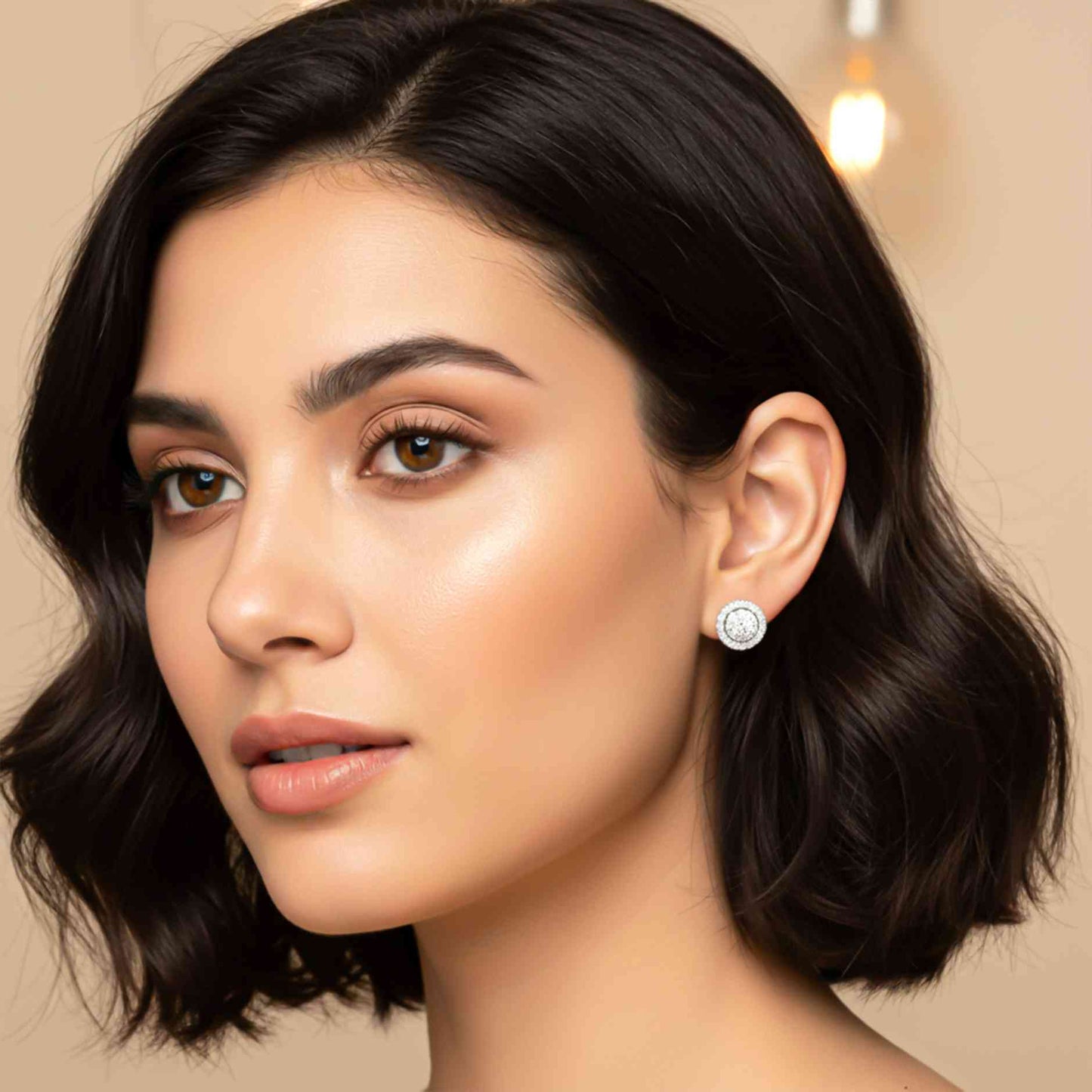 Sterling Silver Cluster Maya Studs For Her