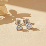 925 Sterling Silver Zircon Mini Stud Earrings Gold Vermeil (2.5 Micron)