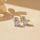 925 Sterling Silver Zircon Mini Stud Earrings Gold Vermeil (2.5 Micron)