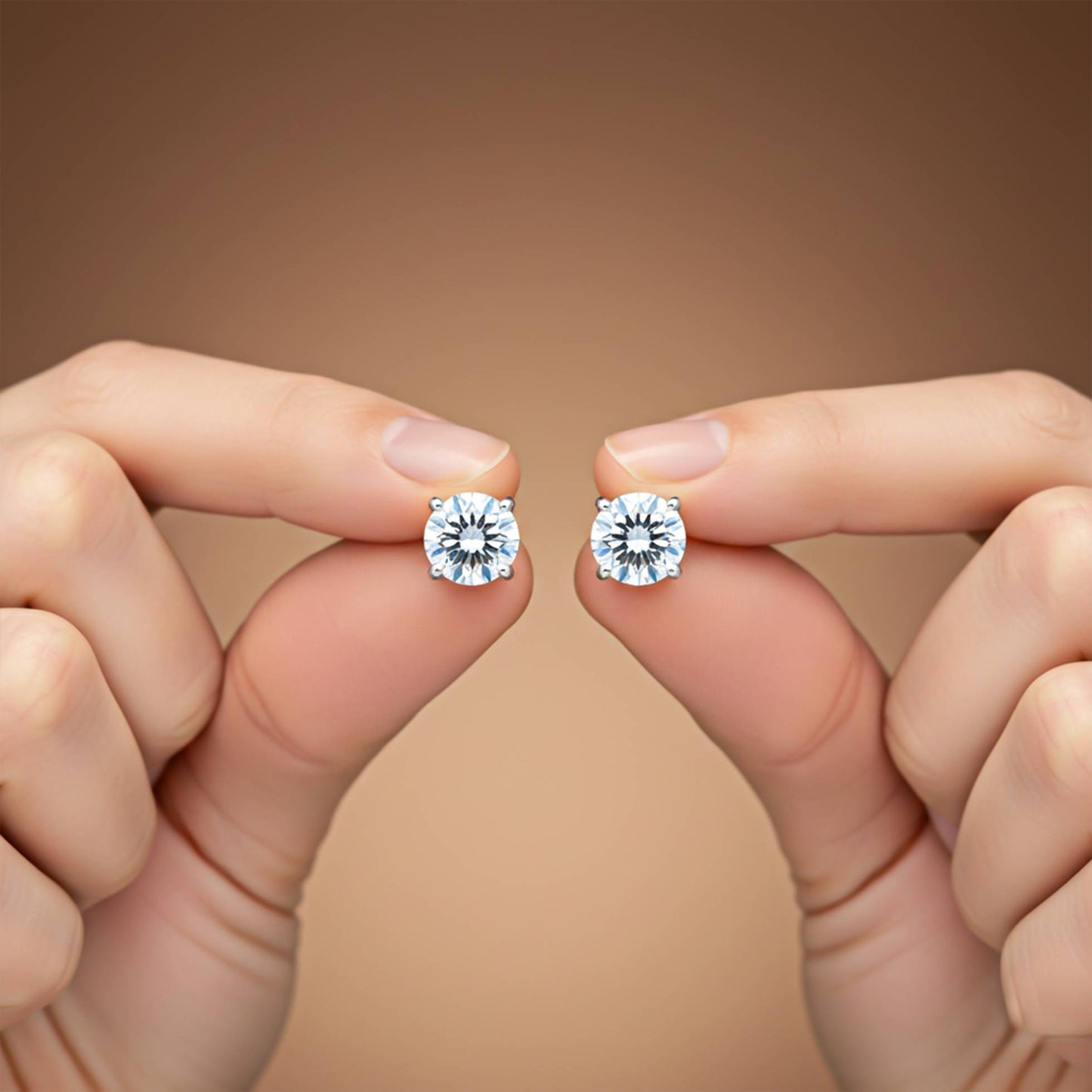 925 Sterling Silver Zircon Mini Stud Earrings