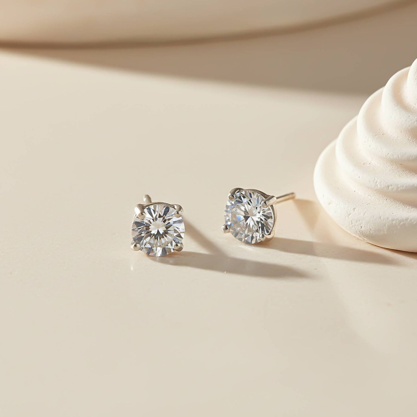 925 Sterling Silver Zircon Mini Stud Earrings