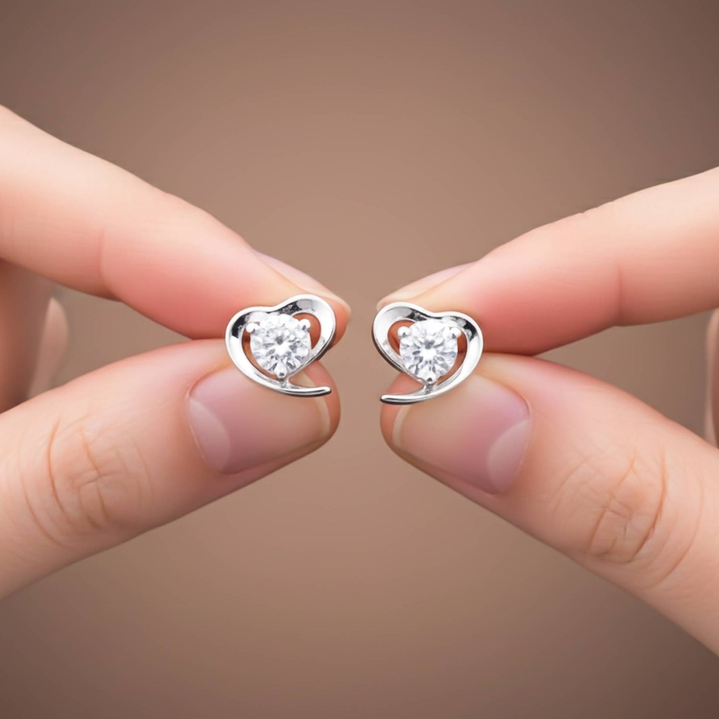 925 Sterling Silver Flower Grace Stud Earrings