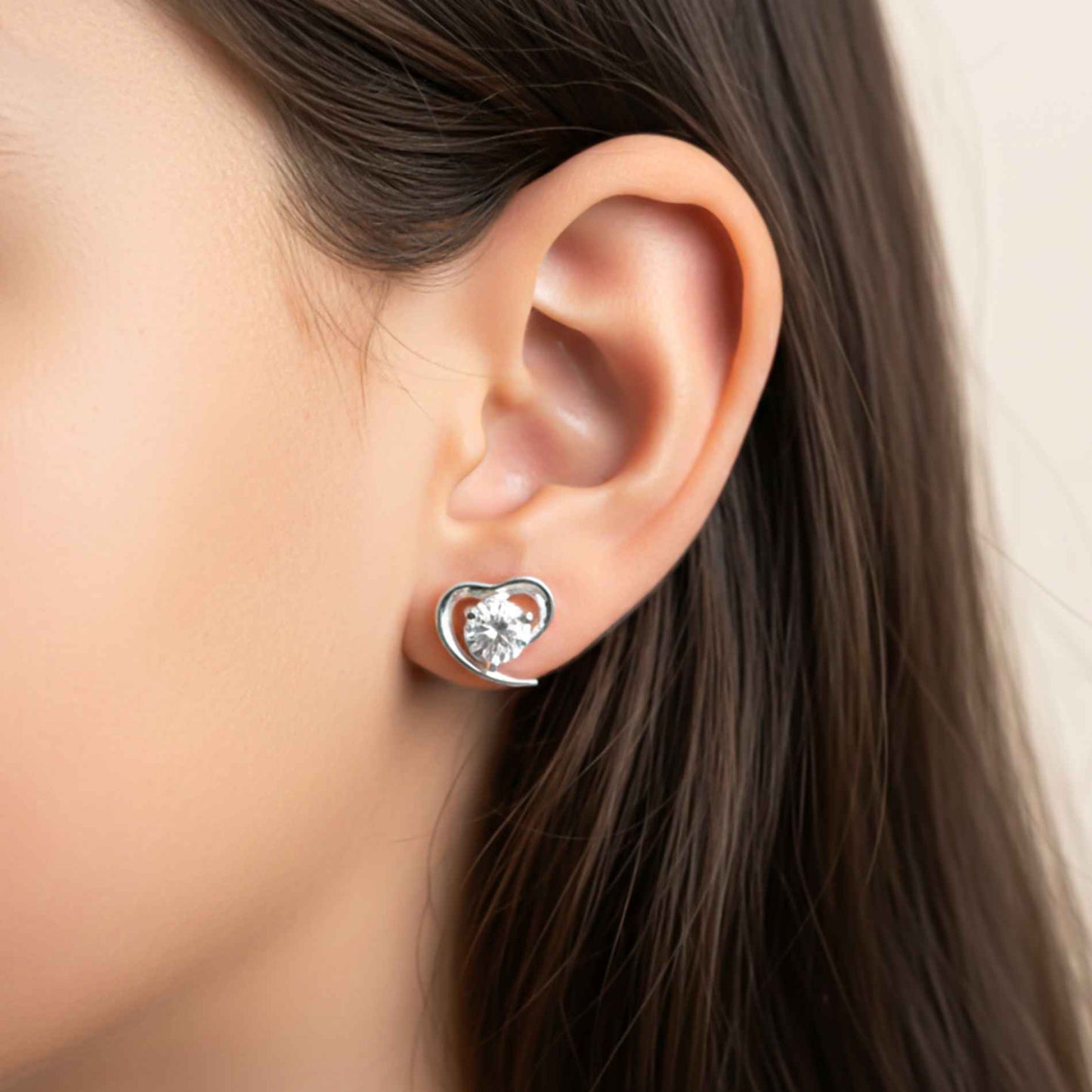 925 Sterling Silver Flower Grace Stud Earrings