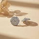 925 Sterling Silver Spiral Stud Earrings Gold Vermeil (2.5 Micron)
