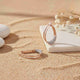 925 Sterling Silver With Gold Vermeil Cubic Zirconia Huggie Hoop Earrings Gold Vermeil (2.5 Micron)