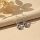925 Sterling Silver Blue Night Dangle Earrings Gold Vermeil (2.5 Micron)