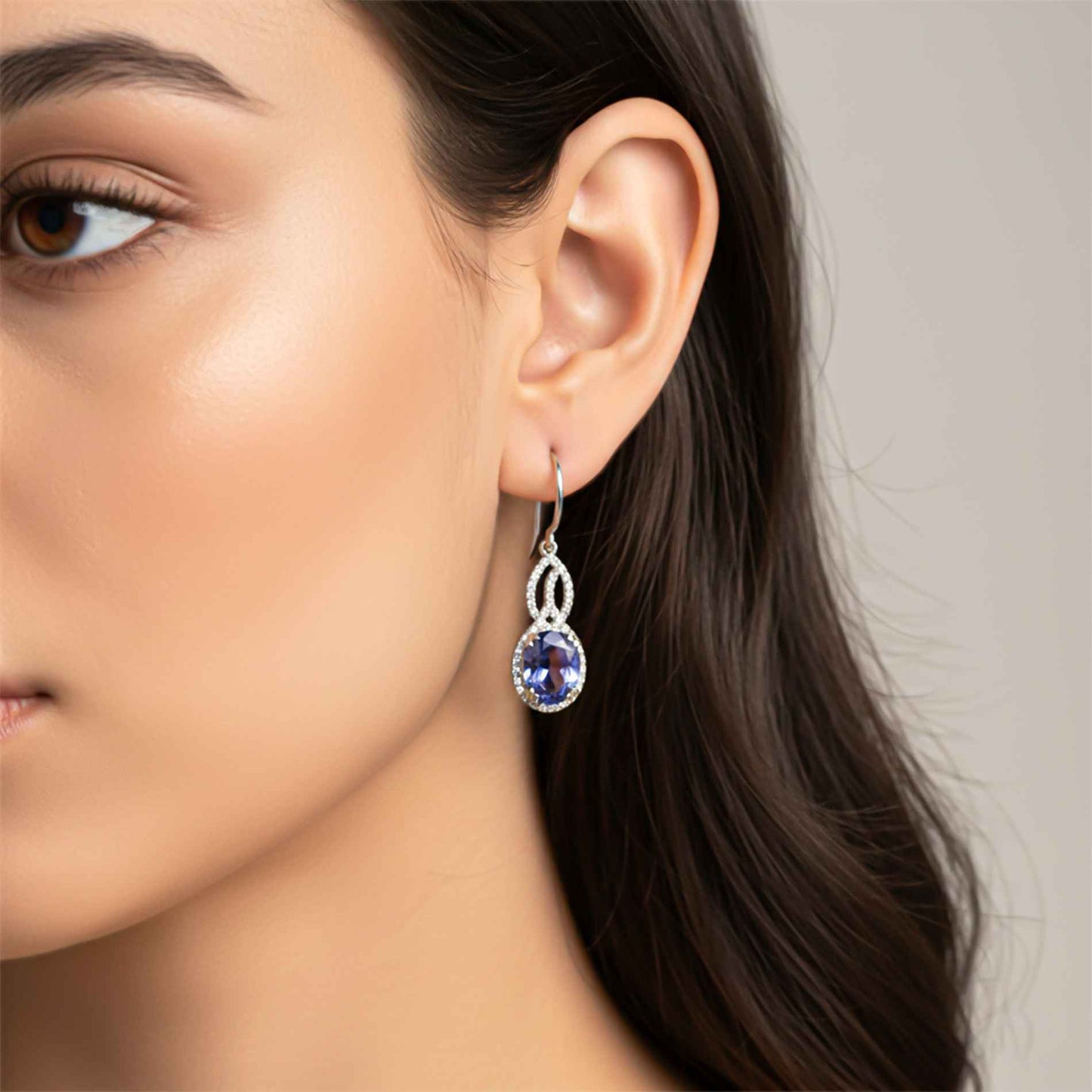 925 Sterling Silver Blue Night Dangle Earrings