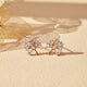 925 Sterling Silver With Gold Vermeil Dainty Tree Stud Earrings Gold Vermeil (2.5 Micron)