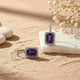 925 Sterling Silver Dreamy Purple Drop Earrings Gold Vermeil (2.5 Micron)