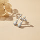 925 Sterling Silver Teardrop Opal Earrings Gold Vermeil (2.5 Micron)