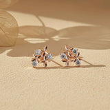 925 Sterling Silver With Gold Vermeil Starlight Studs Gold Vermeil (2.5 Micron)