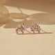 925 Sterling Silver With Gold Vermeil Starlight Studs Gold Vermeil (2.5 Micron)