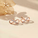 925 Sterling Silver With Gold Vermeil Infinity Stud Earrings Gold Vermeil (2.5 Micron)