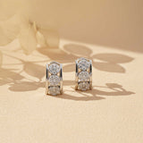 925 Sterling Silver Sparkling Shine Hoop Earrings Gold Vermeil (2.5 Micron)