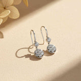925 Sterling Silver Zircon Drizzle Drop Earrings Gold Vermeil (2.5 Micron)