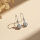 925 Sterling Silver Zircon Drizzle Drop Earrings Gold Vermeil (2.5 Micron)