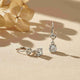 925 Sterling Silver Crown Drop Earrings Gold Vermeil (2.5 Micron)