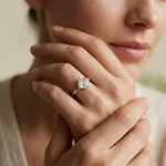 1.44Ct Moissanite Princess Cut Solitaire Ring