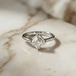 1.44Ct Moissanite Princess Cut Solitaire Ring