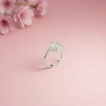 1.44Ct Moissanite Princess Cut Solitaire Ring