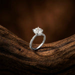 2.58Ct Moissanite Round Brilliant Solitaire Ring