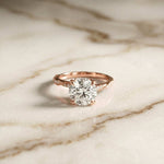 2.58Ct Moissanite Round Brilliant Solitaire Ring